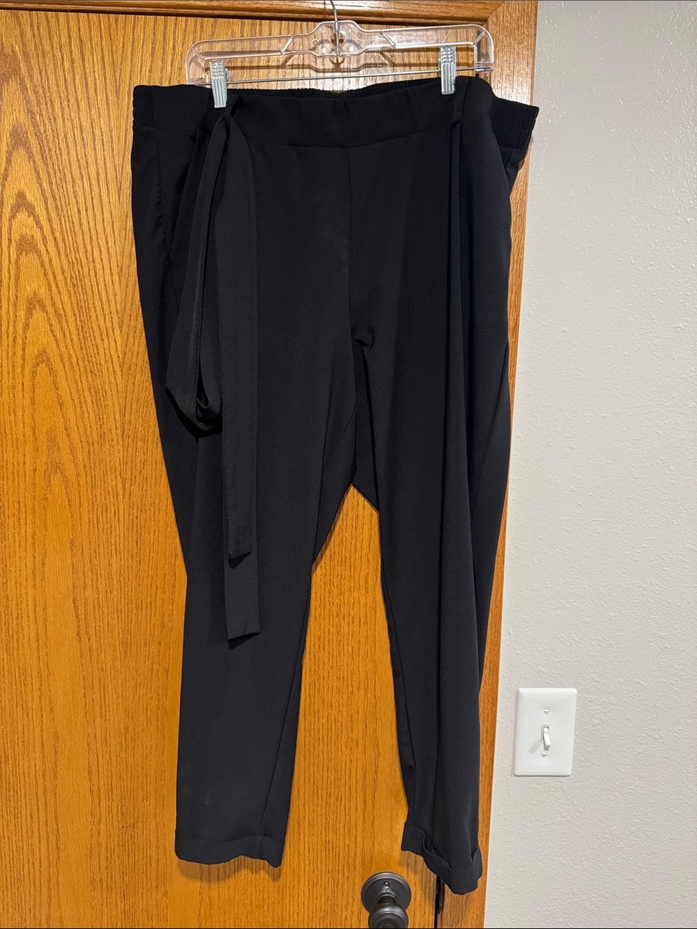 torrid Black Tie-Waist Skinny Pants